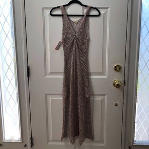 Rose Gold Metallic Maxi Cover Up-size SMALL